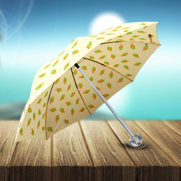 2 Fold Sun Protective Solid Foldable Outdoor Umbrella, Portable Sun, UV Protection Lightweight Rain Umbrella For Girls, Women, Men, Boys (1 pc)