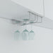 5266 Wine Glass Holder Hanging Drinking Glasses Stemware Rack Under Cabinet Storage Organizer Double Row For Baar & cafes Use 