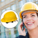 1798 Yellow Plastic Hard Hat Construction Cap (1Pc Only) 