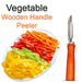 2455 Wooden Handle and Stainless Steel Vegetable Peeler 