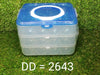 2643 3-Layer Plastic Refrigerator Egg Storage Box (36 Grid) 